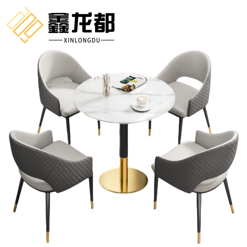 鑫龙都 洽谈桌椅80*75cm套