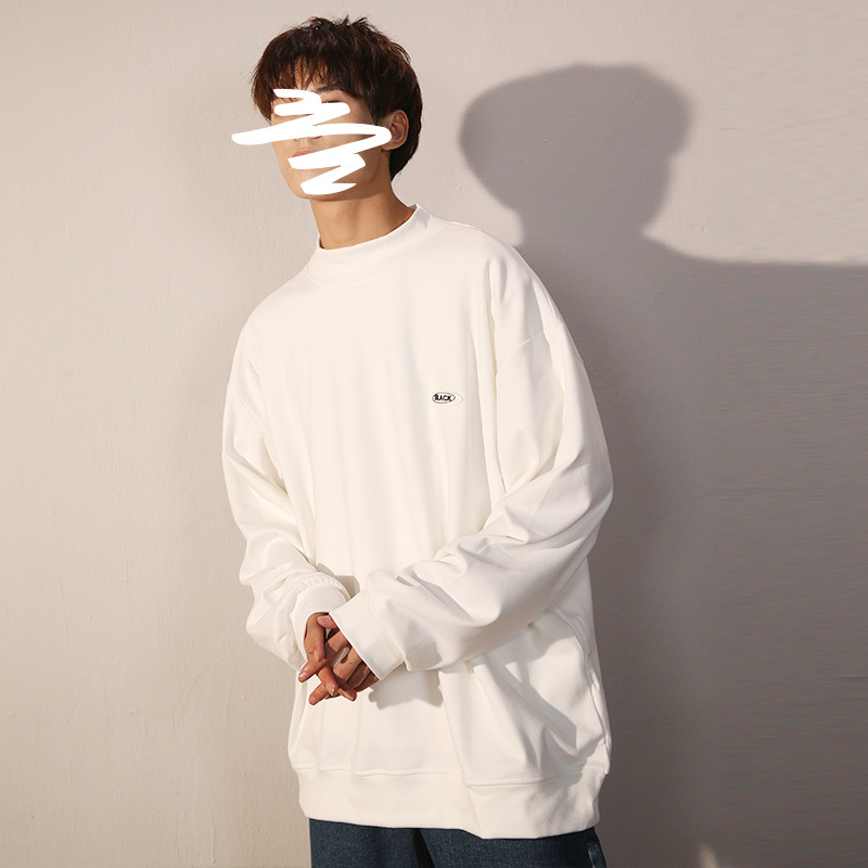 new lake男士卫衣/帽衫 new lake白色圆领卫衣男秋冬季宽松潮流2020