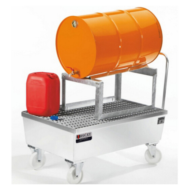 众御 ZOYET 201159 移动型钢制盛漏托盘 全镀锌 200L 80×80×111cm