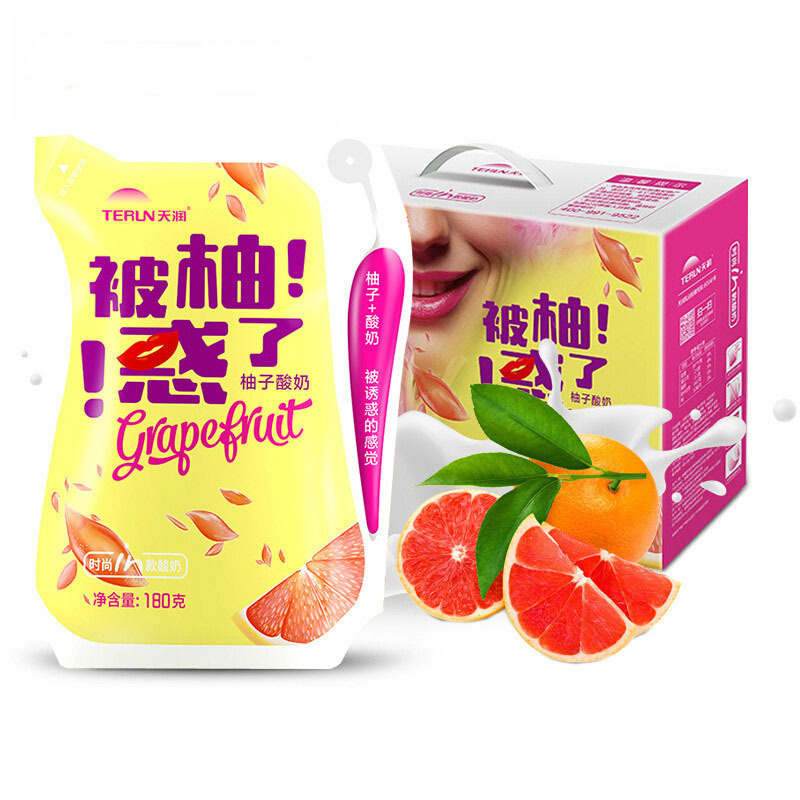 天润(TERUN)新疆特产被柚惑了酸奶浓缩酸牛奶 180g*12袋