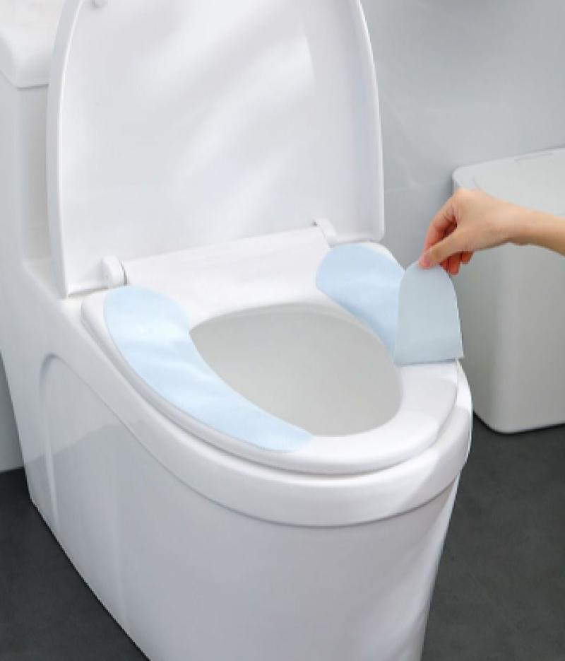 马桶坐垫冬季家用马桶贴粘贴式坐便器垫四季通用马桶垫厕所马桶圈-马桶坐垫;10片装