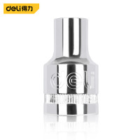 得力（deli）DQ2447 10mm系列六角套筒 7mm 银色 1支