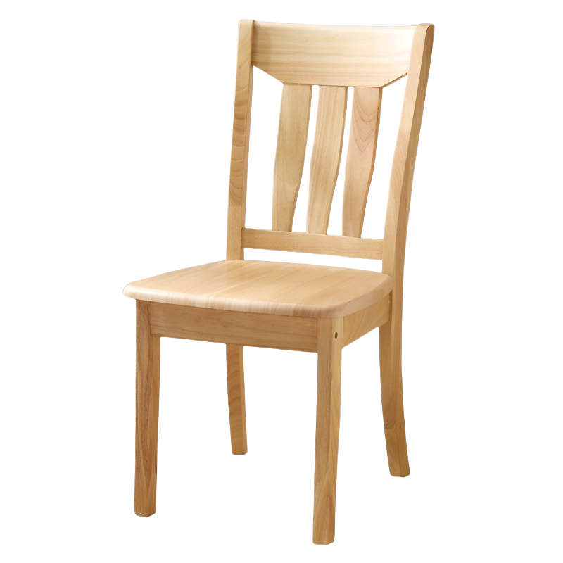 珂洋 餐椅 原木色 把高清大图