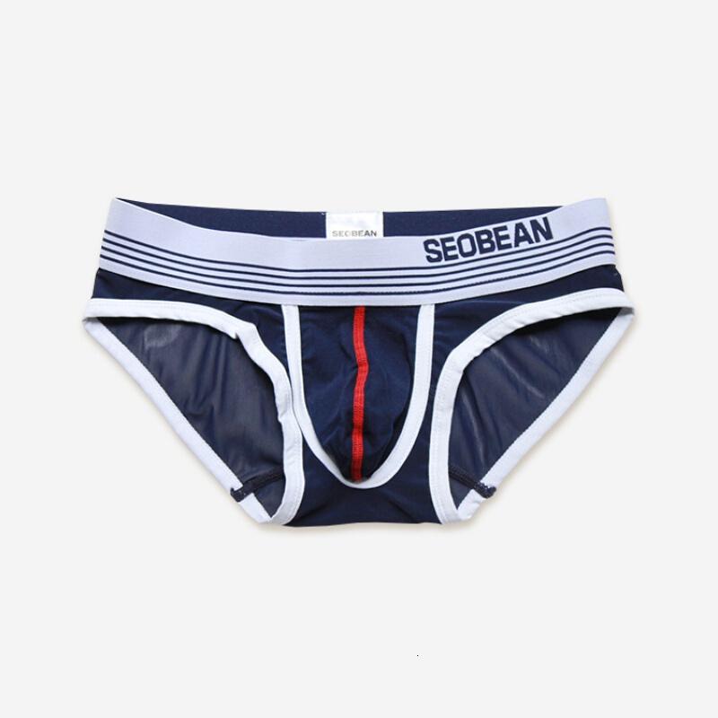 波迷娜(bomina)男士超低腰性感三角裤透明超薄防磨档男士三角内裤低腰