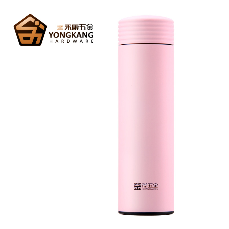 古森茶杯新款450ML螺纹保温杯办公杯简约优雅