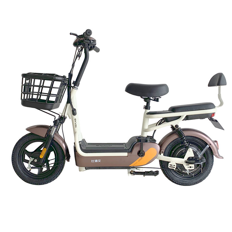 比德文新国标电动自行车新款48v12ah电瓶车代步车男女通用助力车 乐萌优享版TDT1520Z 奶白色