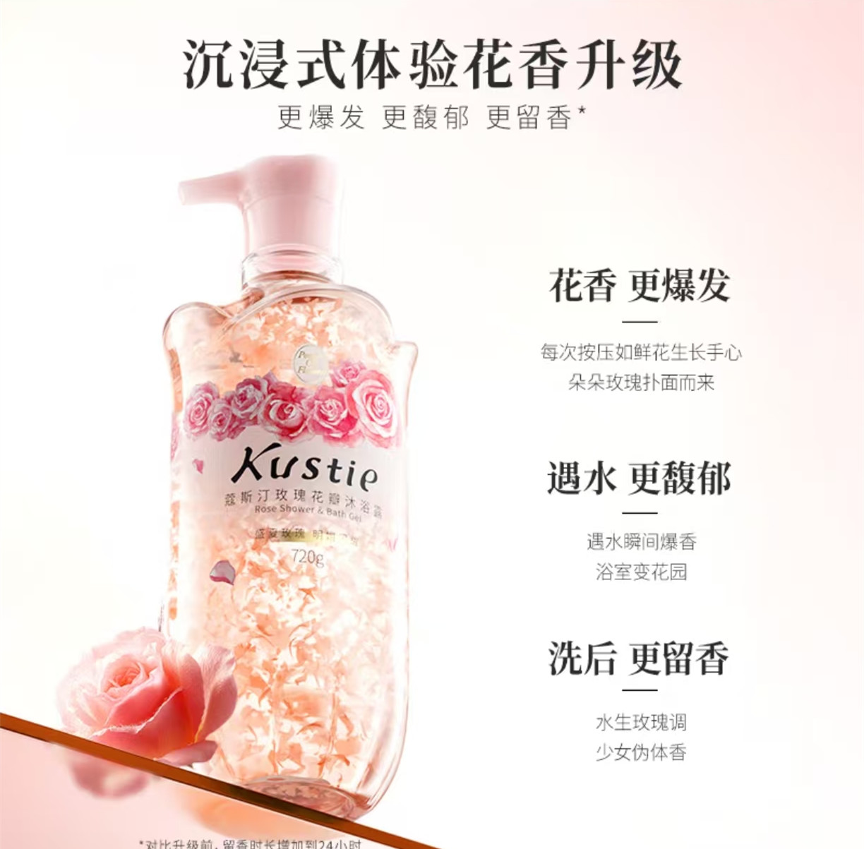 寇斯汀玫瑰花瓣沐浴露720g 0346高清大图