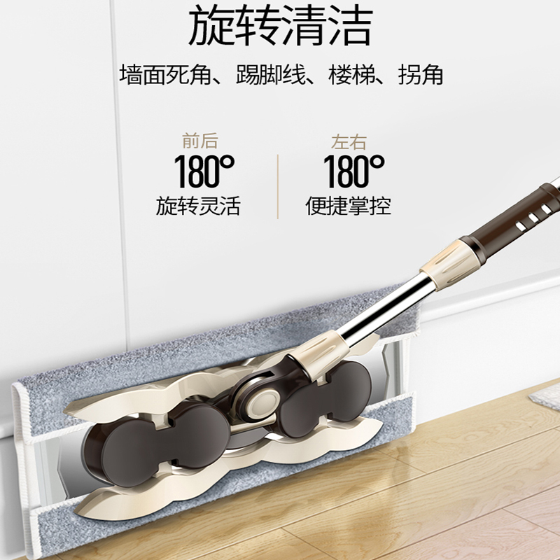 免手洗平板拖把家用干湿拖地 木地板一拖懒人纳丽雅两用免洗地拖布净,样式更新迭代