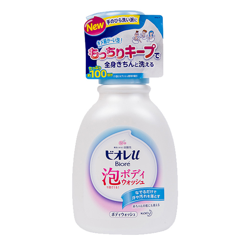 花王(Kao) Bioré 碧柔 泡沫型沐浴露 600ml 各种肤质 成人