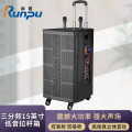 润普Runpu会议扩声拉杆音箱三分频15英寸低音卡拉OK户外直播带手持话筒拉杆音箱RP-EX60
