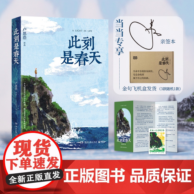 此刻是春天 专享亲签本和飞机盒发货 卢思浩2025全新长篇力作 生命的礼物不在于未来而在于现在中国当代小说 正版书籍