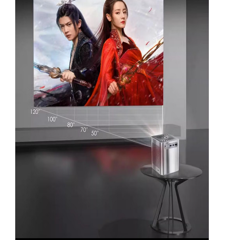 欢乐投 投影仪 家用办公全高清便携投影机手机无线投屏电脑同屏智能1080p迷你激光电视卧室家庭影院 S8
