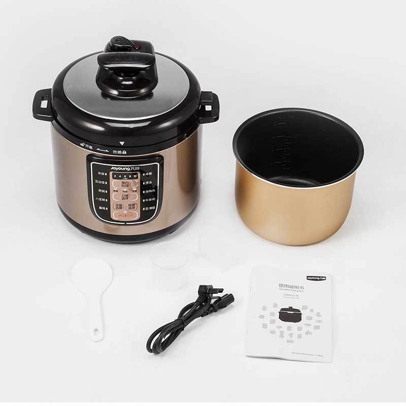 九阳(Joyoung)电压力锅Y-60YL100 底盘加热智能调压 可预约定时高压锅 微电脑按键式 金色6L3-6人高清大图