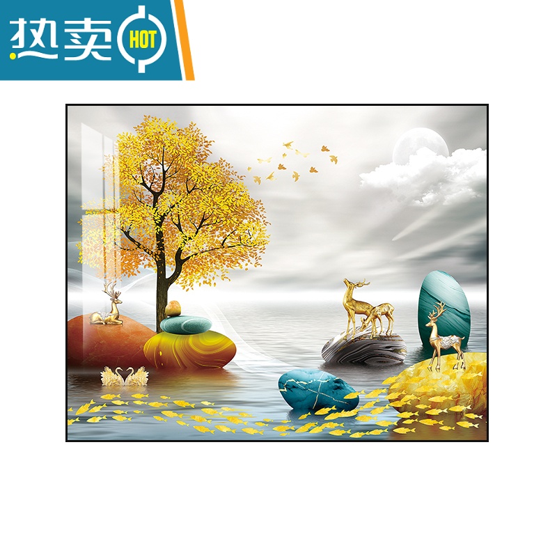 敬平电表箱装饰画现代简约配电箱遮挡挂画电源弱电闸盒空开免打孔壁画装饰画高清大图