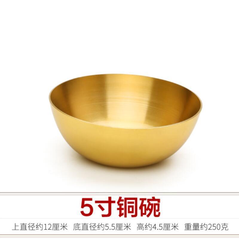 美帮汇铜饭碗摆件铜碗福禄家居铜碗铜餐具饭碗摆件高清大图