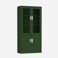 帅畅绿色铁皮文件柜办公室档案柜资料柜财务凭证柜钢制办公柜加厚大器械