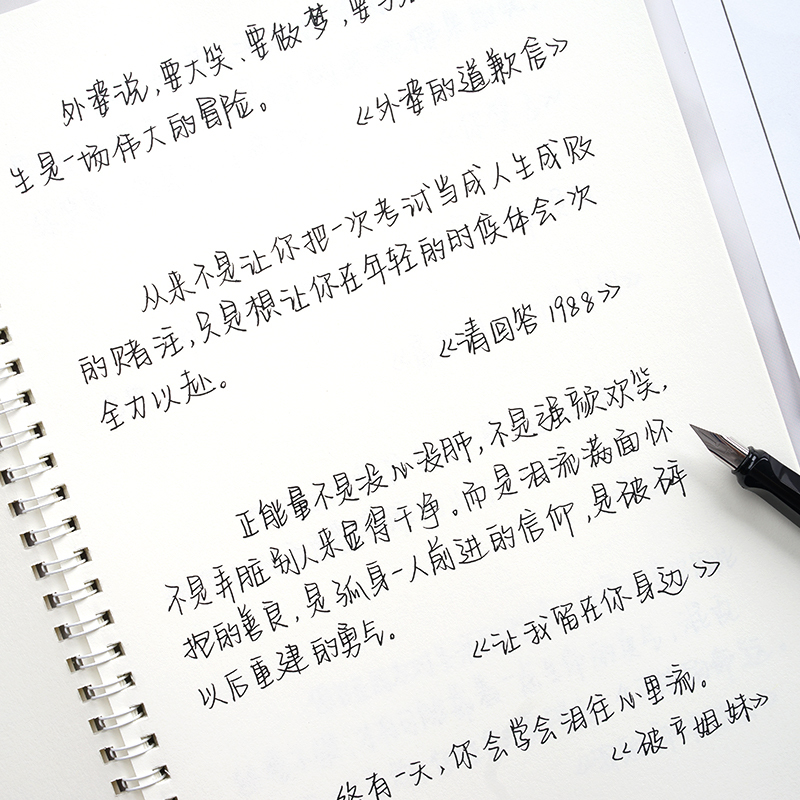 逸云手写吕先生情书翩翩体手写体字帖女生字体漂亮练字帖练字大学生