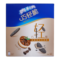 亿滋 奥利奥巧轻脆薄片夹心浓情提拉米苏味380克夹心饼干小包装儿童休闲零食盒装