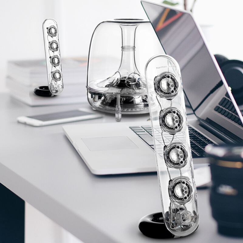 哈曼卡顿harman/kardon Soundsticks Ⅲ 水晶 电脑电视音箱音响 室内桌面音响(有线版)
