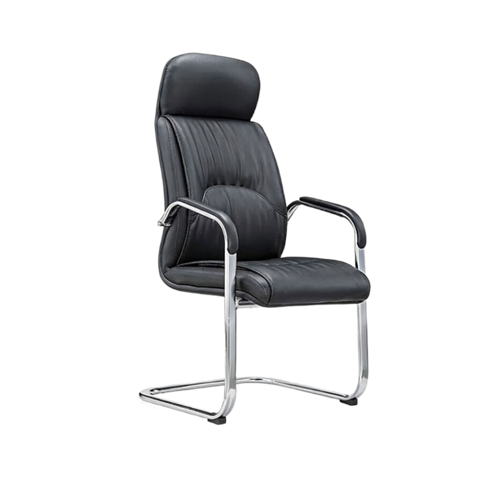 锦北椅子电脑椅办公椅会议培训椅网布椅弓形椅职员座椅H-8高清大图