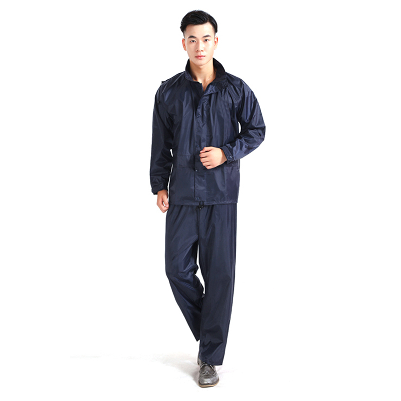 桂安防风防雨男式分体式成人加厚双层薄款雨衣秋冬水衣套装（ M L XL XXL XXXL码可选）