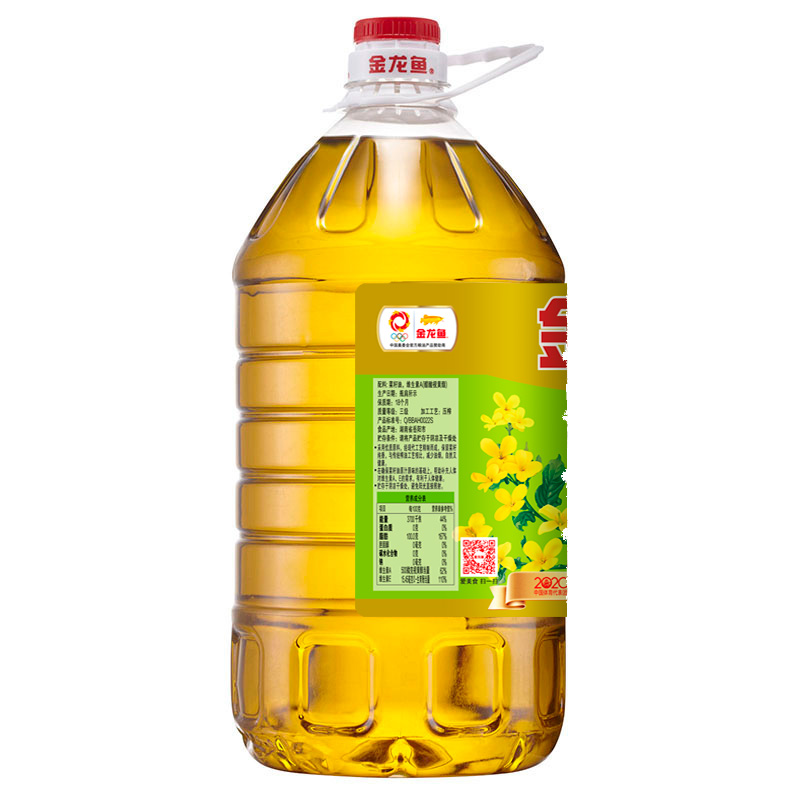 金龙鱼营养强化维生素A纯香菜籽油5L 桶装食用油(新老包装随机发货)高清大图