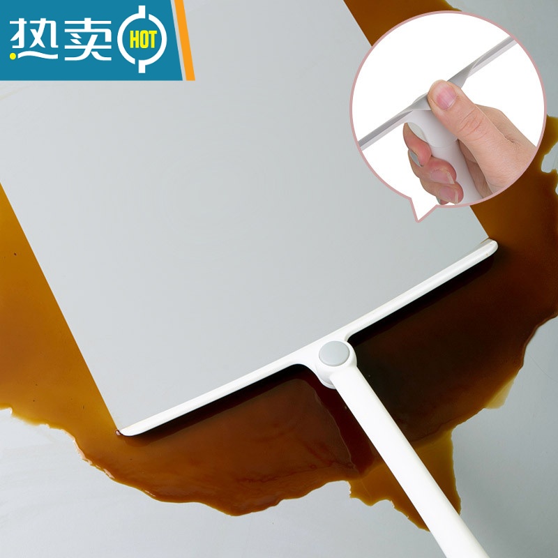 敬平家用窗户清洗清洁刷擦玻璃器旋转刮刀玻璃刮水器保洁工具 [360°升级旋转头 ]&灰白1个装 送粘钩1个高清大图