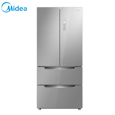 美的(Midea)BCD-510WGPZM 冰川银 微晶一周鲜 智能操控 风冷无霜 家用大容量法式多门电冰箱