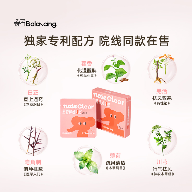 叠石芷香鼻通保健贴鼻通贴儿童鼻通贴成人鼻通贴高清大图