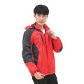 江波（JIANGBO）秋冬装加厚棉服 冲锋衣工作服加绒加厚防寒风 户外棉服红色 4XL