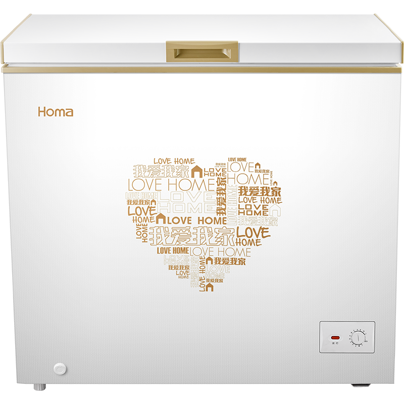 奥马（Homa） BC/BD-202G2 202升 变温冷柜 冷藏冷冻节能静音(金色）