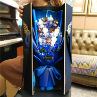 微蜜生日礼物女送女友送给闺蜜给男朋友情侣特别情人节礼物创意精致特别快乐小女孩走心毕业送同学公仔花束手办卡通创意DIY手工