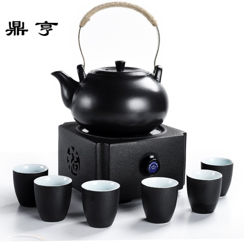 鼎亨中式电陶炉煮酒器温酒器加热烫酒壶家用花酒黄酒杯烧酒酒具