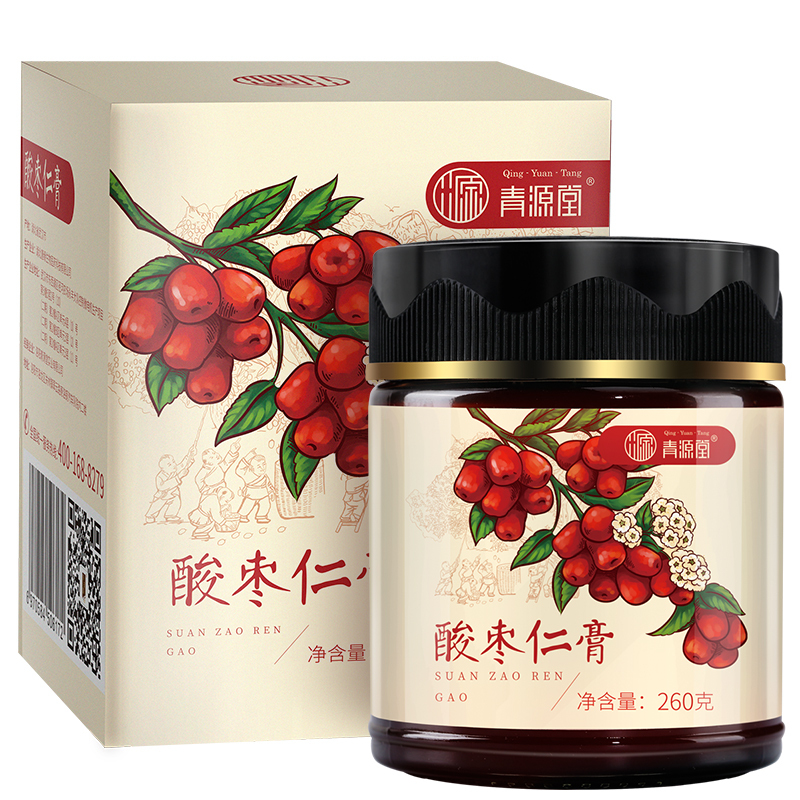 青源堂 酸枣仁膏 酸枣仁茶茯苓黄精蜂蜜 260克