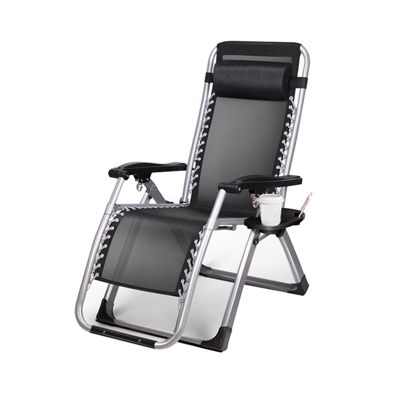 休闲折叠躺椅黑色