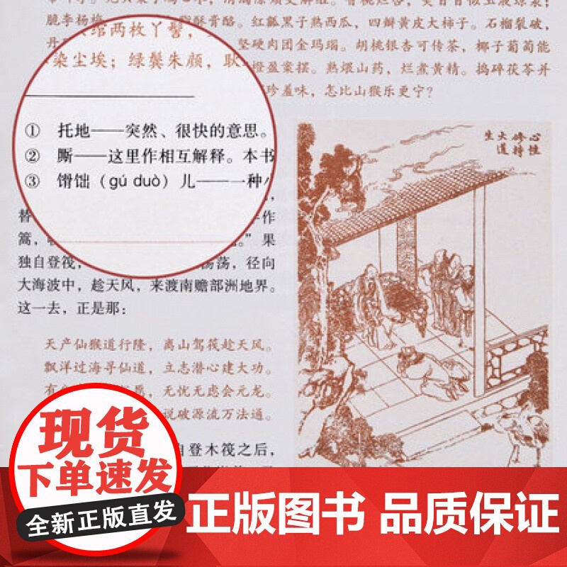 [央视网]四大名著 彩图 双色绣像 足本无删减 全4册精装16开彩图双色绣像 红楼梦 三国演义 水浒传 西游记 中国古典高清大图