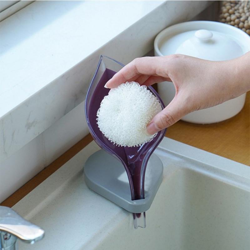 抖音同款树叶肥皂盒免打孔创意网红沥水洗衣皂盒肥皂盒