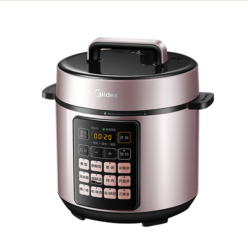 美的电压力锅5L去腥提鲜智能预约多功能MY-E523