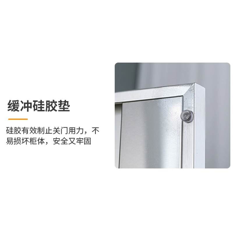 龙之腾304不锈钢食堂带锁餐具柜40门碗柜钥匙锁1800*1200*300高清大图