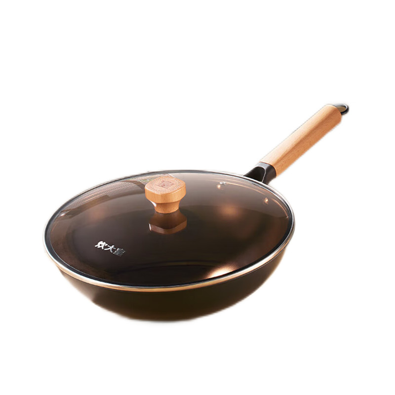 炊大皇 TC32CG 铁瓷炒锅圆底防滑明火专用32cm(单位:个)