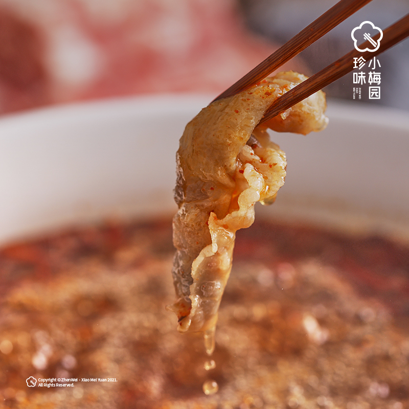 苏宁极物X珍味小梅园 雪花牛肉卷500g*3包 谷饲牛肉 鲜嫩多汁涮炒烤多种吃法