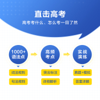 新高考星火英语高中语法全解2021新高考高中语法词汇全解全练大火英语高中语法填空改错知识点清单专项训练英语语法张道真