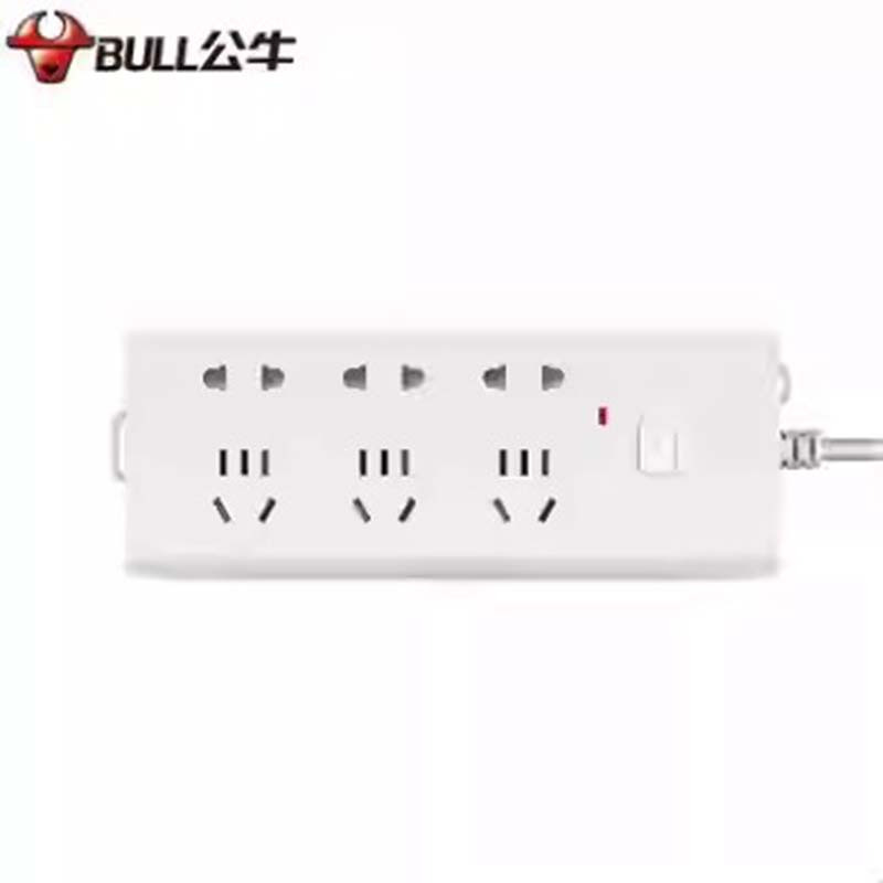 公牛(BULL) GN-H1330 6位总控 3米 接线板 (计价单位:个) 白色