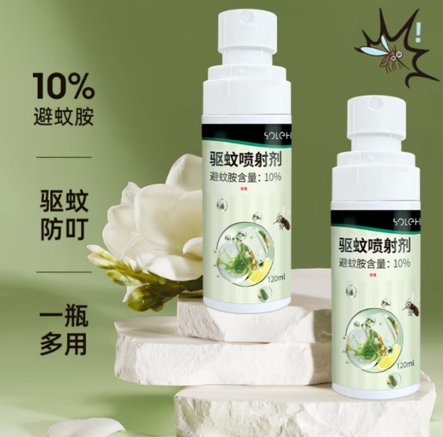 和风雨 10%避蚊胺驱蚊喷射剂 120ml高清大图