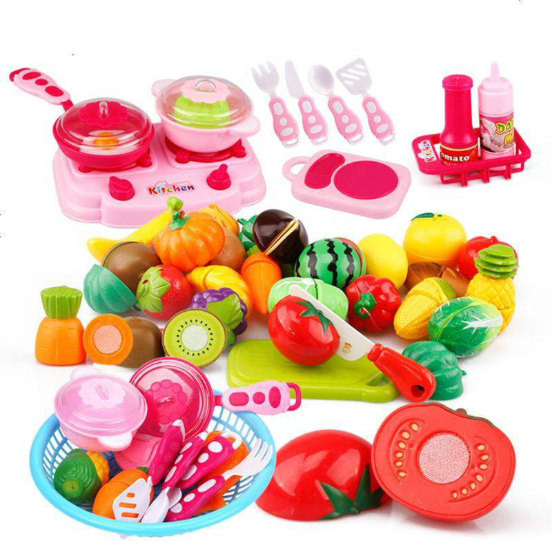 小孩切水果蛋糕玩具儿童过家家披萨切切乐水果切切看厨房餐具