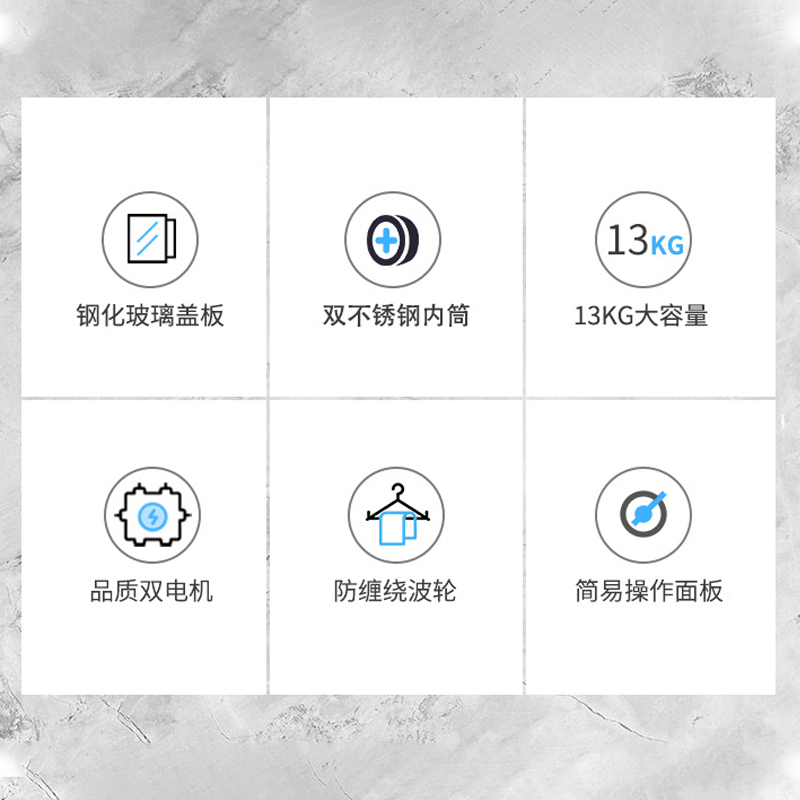 澳柯玛13公斤双桶半自动洗衣机 双缸 家用大容量双缸双筒双电机双动力老式易操作洗衣机XPB130-2868SG高清大图