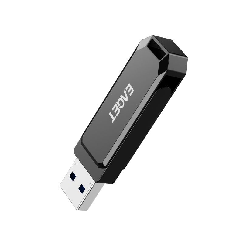 忆捷(Eaget) HF66 USB3.2 U盘 高速全金属360度旋转优盘 256GB高清大图