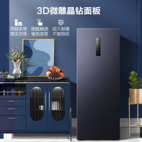 容声(Ronshen)158升家用商用立式冷冻柜,冷藏冷冻转换,五层独立分区,宝石蓝晶钻外观BD-158WRSY