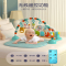 静蝉幽格脚踏钢琴婴儿健身架幼儿4女宝宝5躺着玩2踩3一6个月0-1岁玩具_蓝遥控充电版兔子拨浪鼓飞机礼盒装