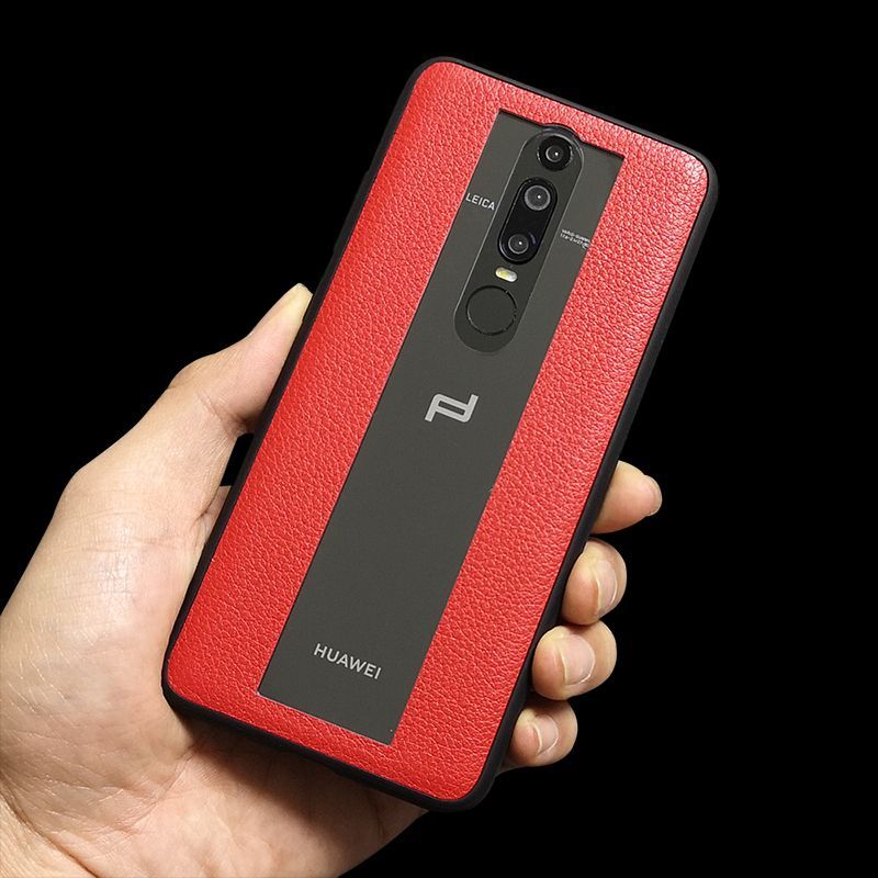 dodower华为保时捷限量版maters手机壳黑mate10男女真皮20rs防摔保护